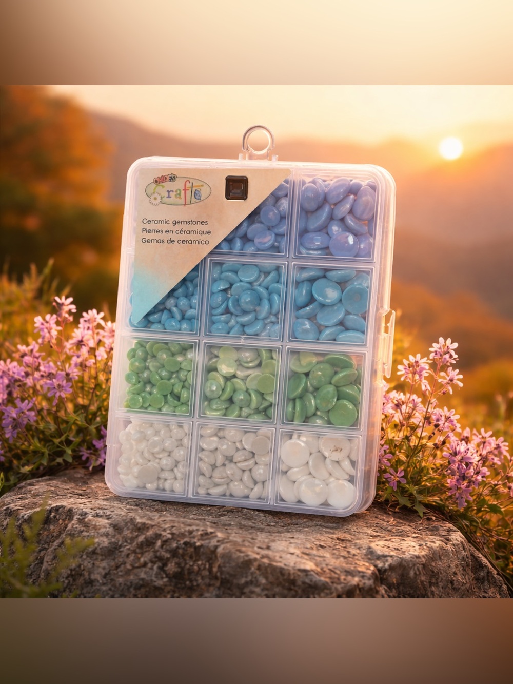 Crafts Ceramic Gemstones Set